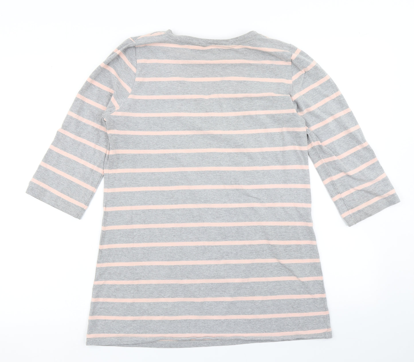 Blooming Marvellous Womens Grey Striped  Basic T-Shirt Size L