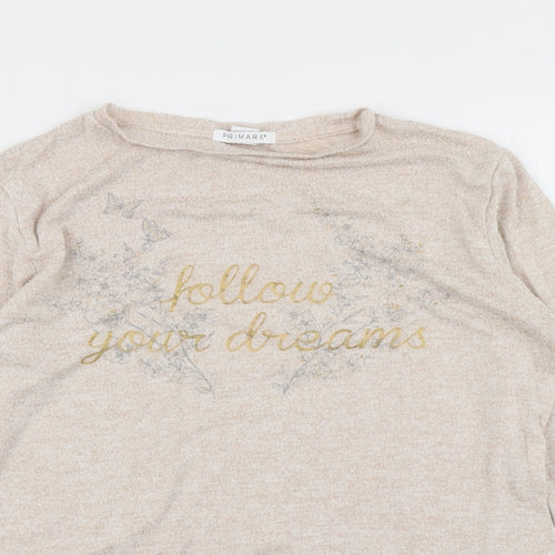 Primark Girls Beige   Basic T-Shirt Size 12-13 Years