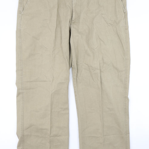 M&S Man Mens Brown   Chino Trousers Size 40 in L29 in