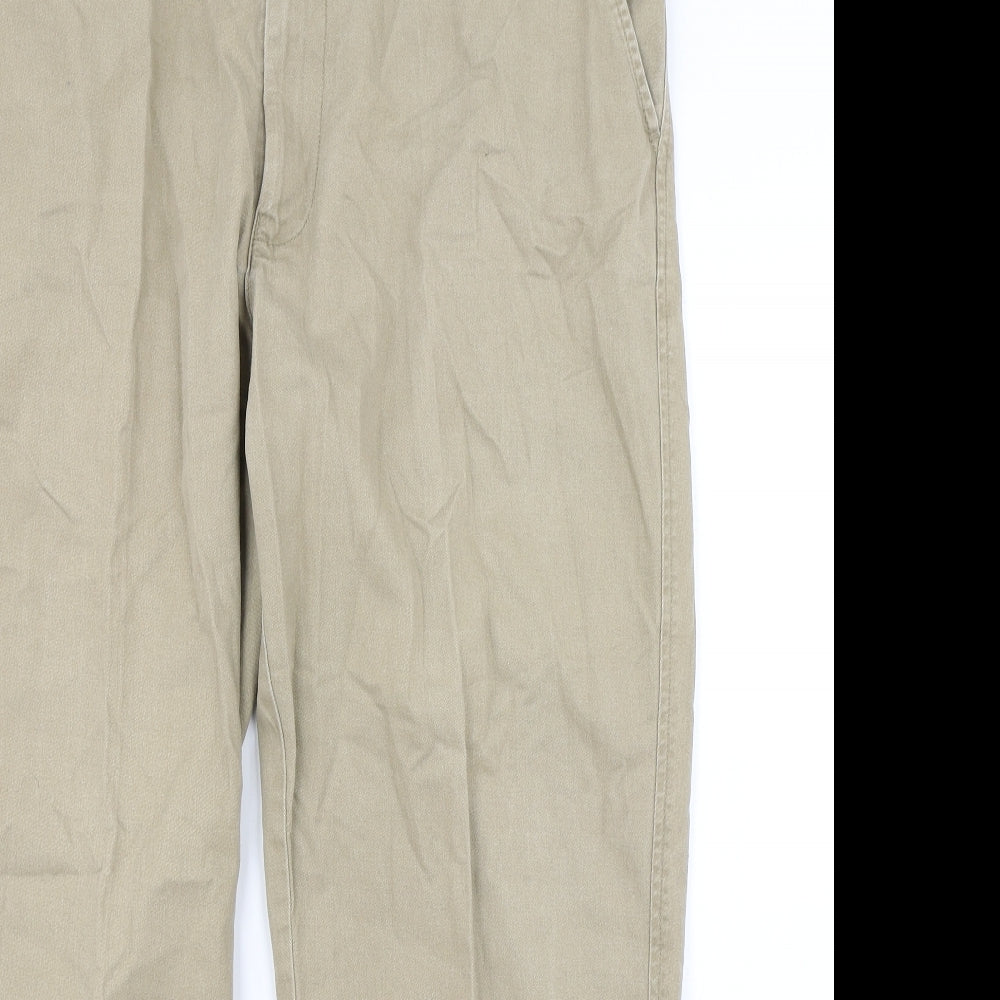M&S Man Mens Brown   Chino Trousers Size 40 in L29 in