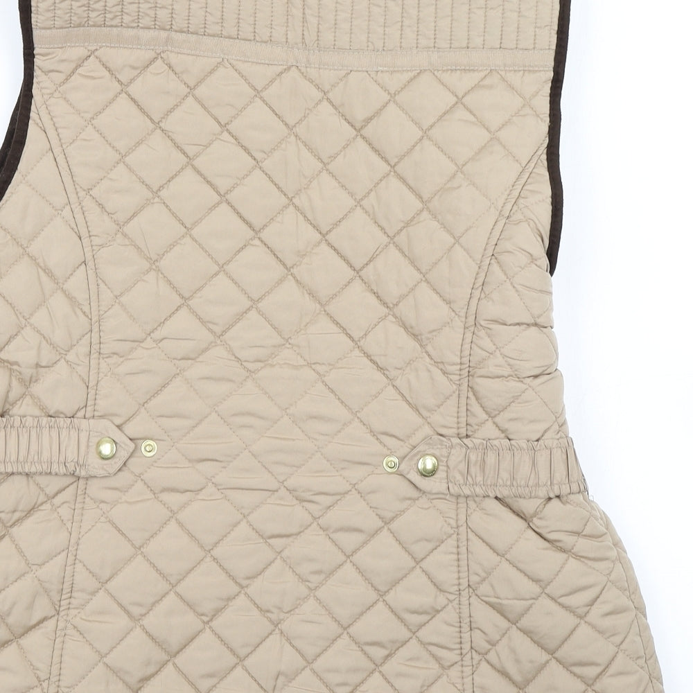 Weatherproof Womens Brown   Gilet Coat Size L  - Fleece Lined