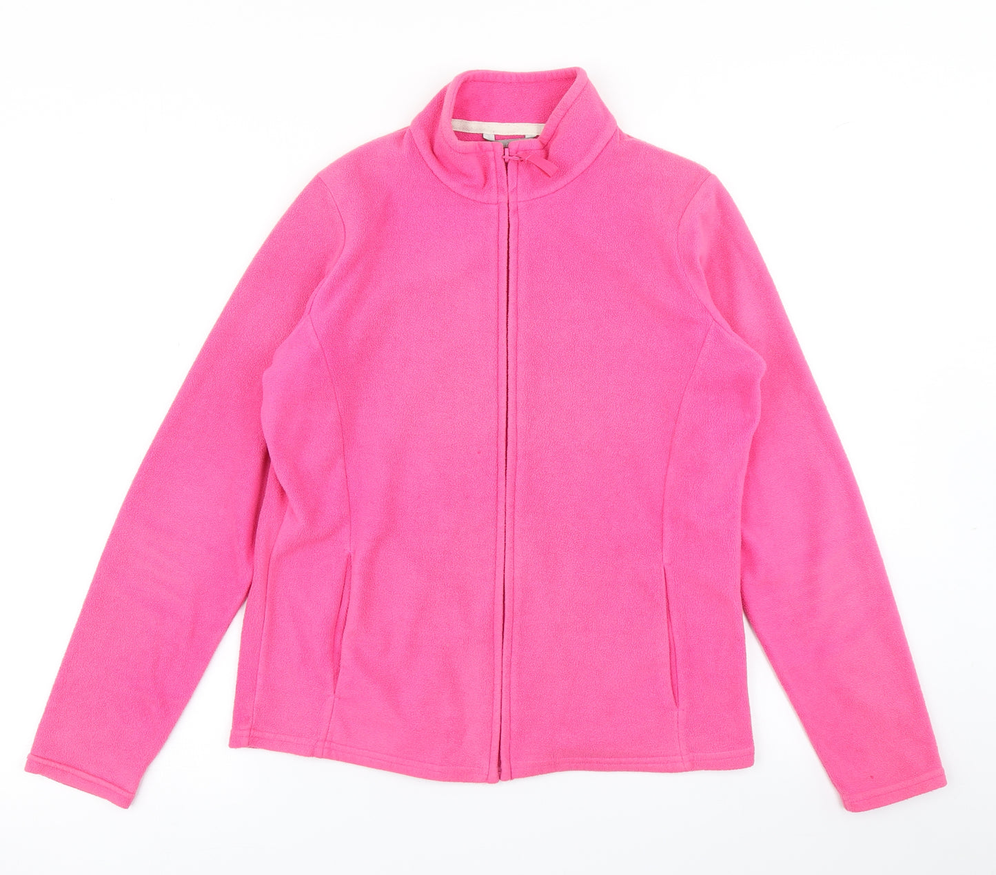 M&S Womens Pink  Fleece Full Zip Sweatshirt Size 14