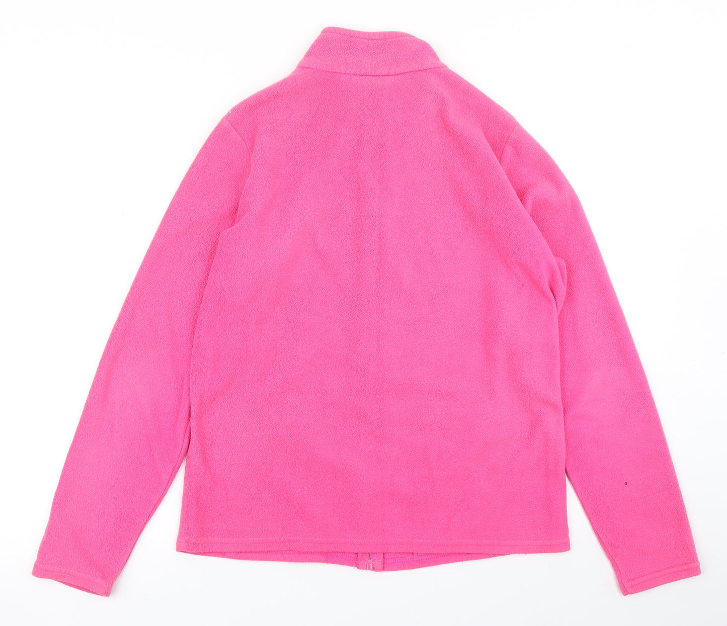 M&S Womens Pink  Fleece Full Zip Sweatshirt Size 14