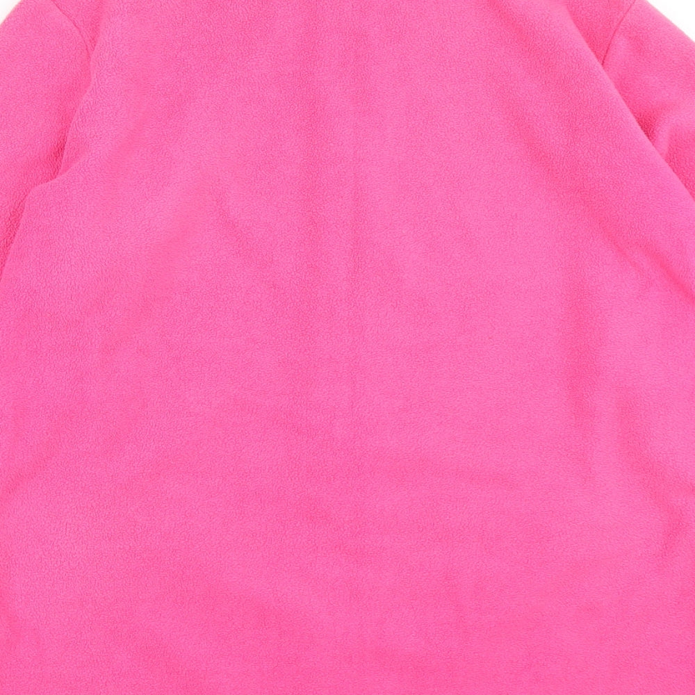 M&S Womens Pink  Fleece Full Zip Sweatshirt Size 14