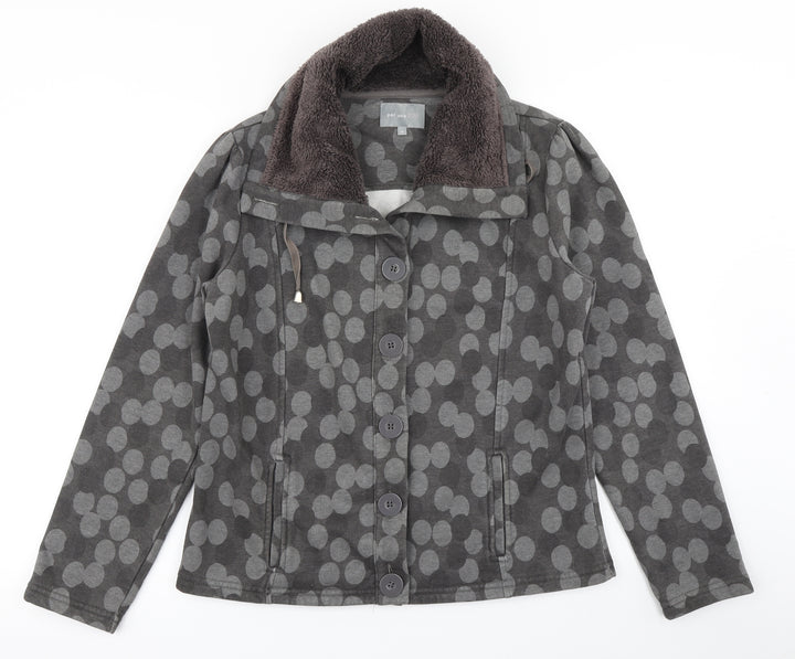 Per Una Womens Grey Polka Dot  Jacket  Size M