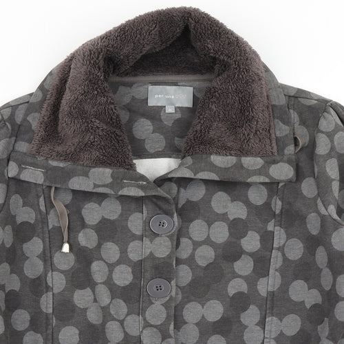Per Una Womens Grey Polka Dot  Jacket  Size M