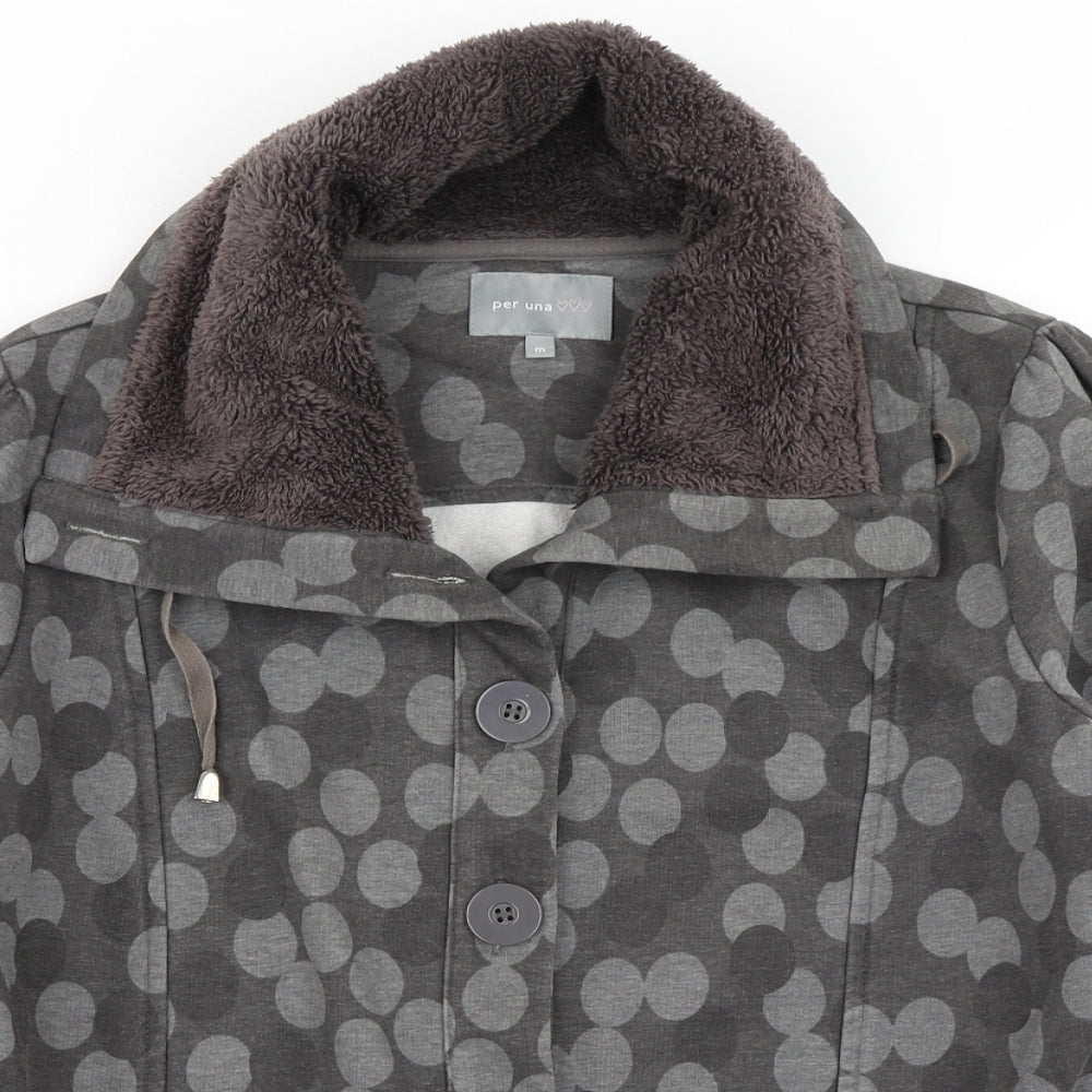 Per Una Womens Grey Polka Dot  Jacket  Size M