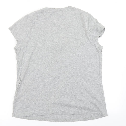 BHS Womens Grey   Basic T-Shirt Size 16