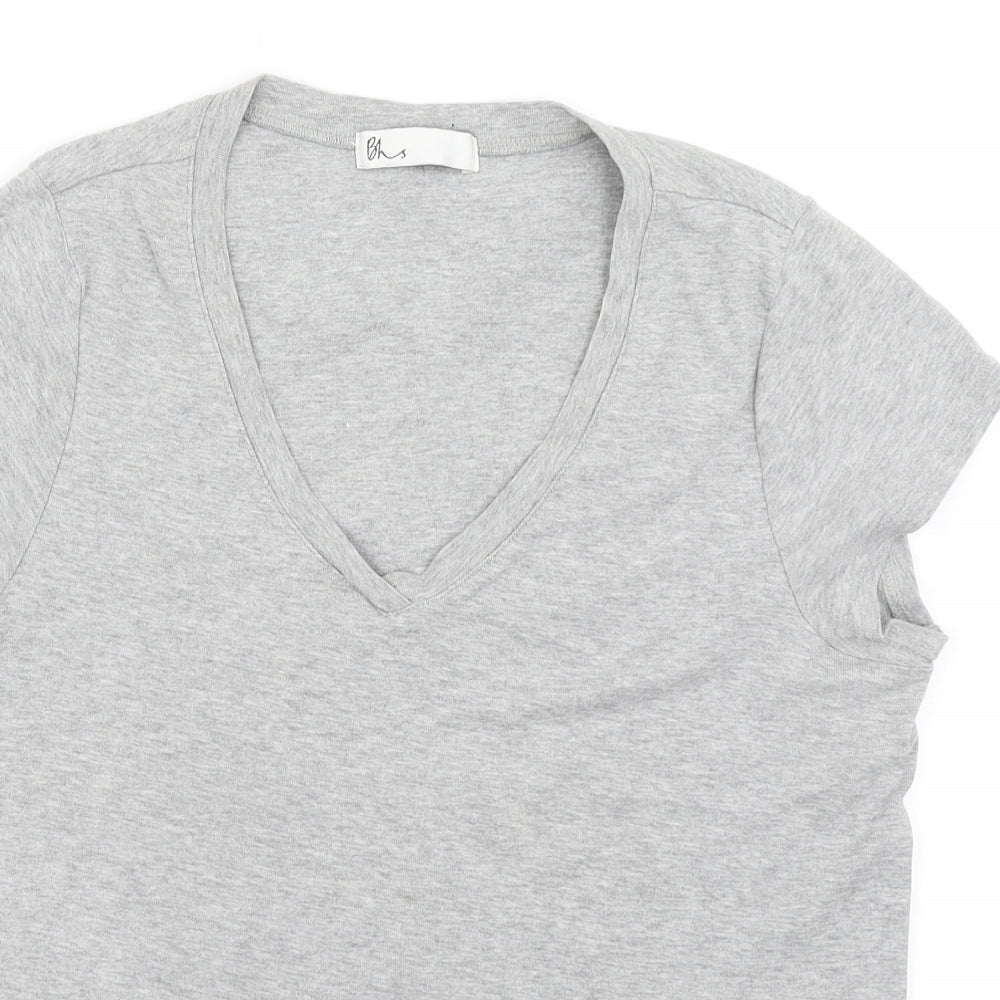 BHS Womens Grey   Basic T-Shirt Size 16
