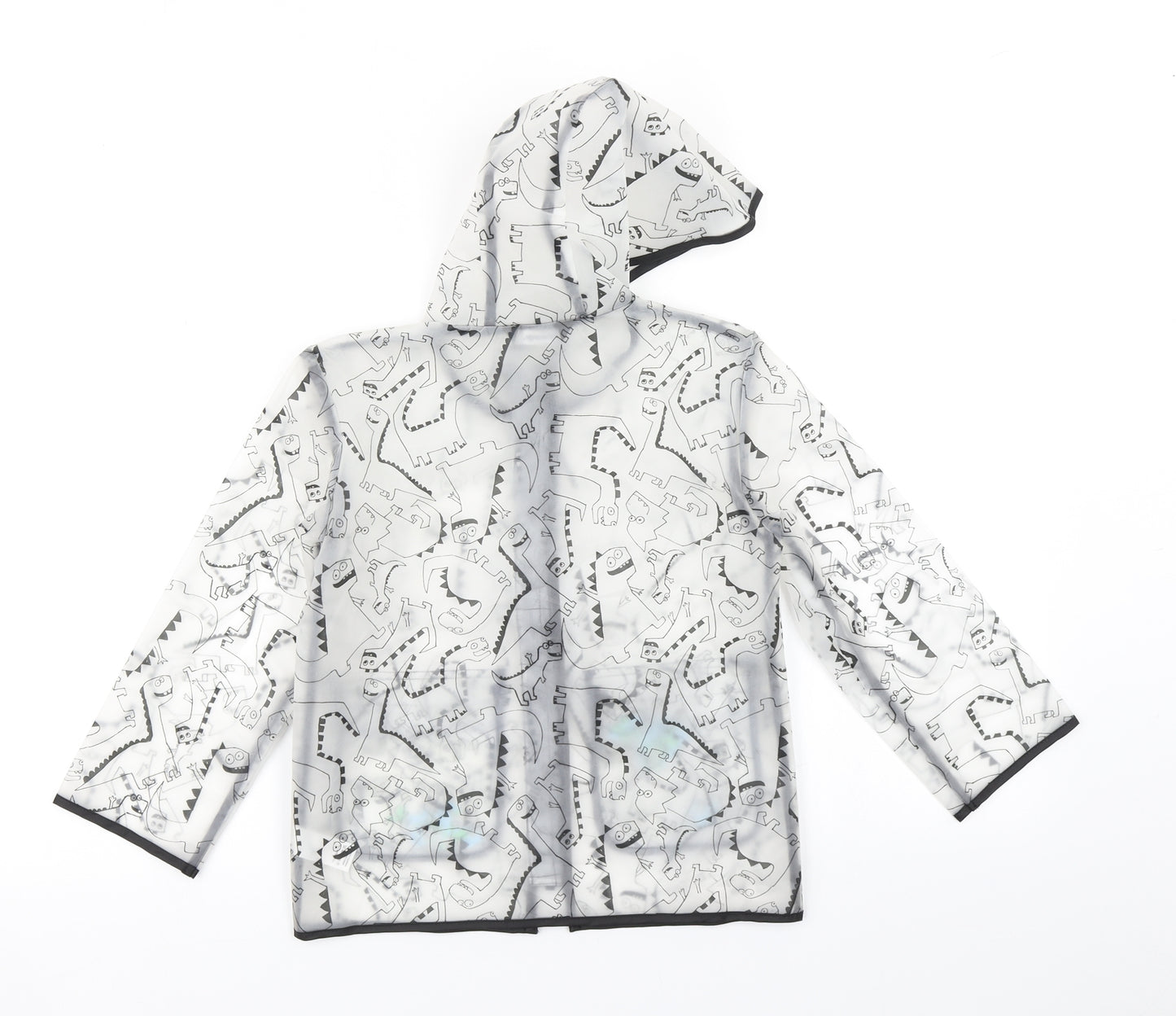 George Boys Clear   Rain Coat Coat Size 4-5 Years  - Dinosaur Print