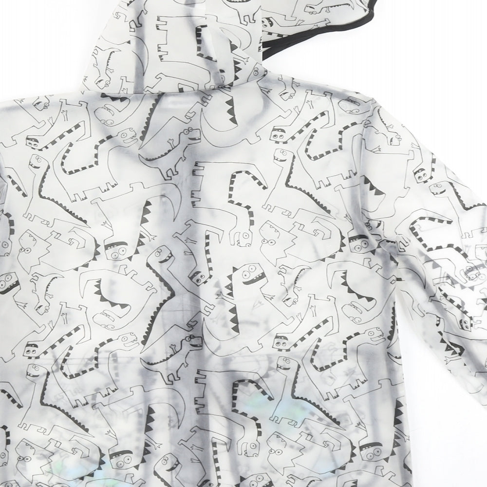 George Boys Clear   Rain Coat Coat Size 4-5 Years  - Dinosaur Print