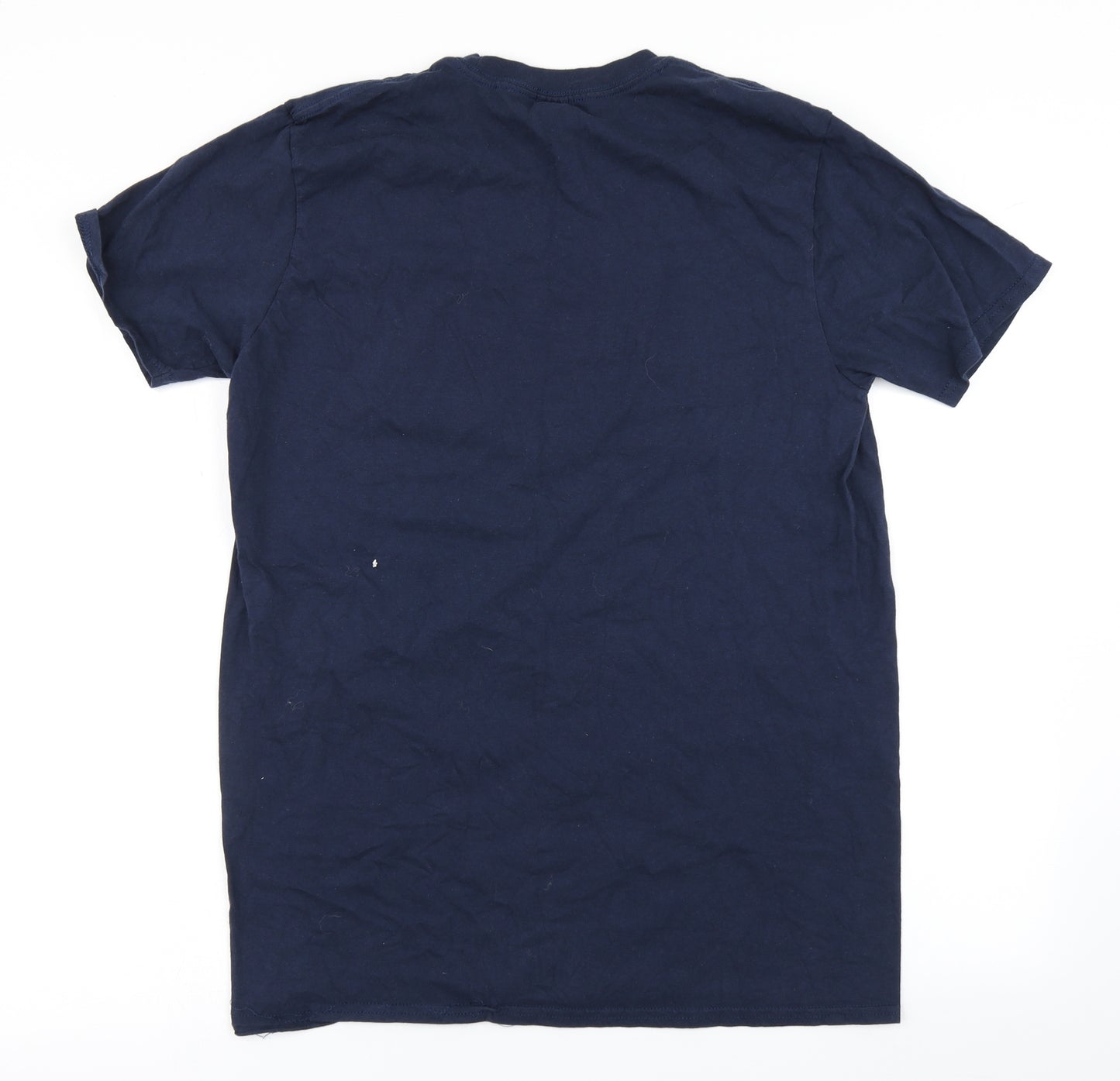 Gildan Mens Blue    T-Shirt Size L