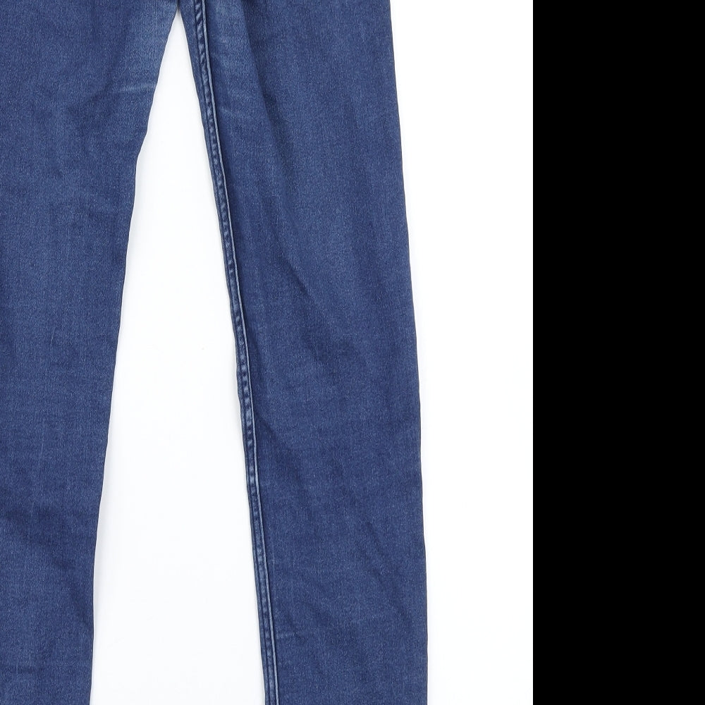 H&M Womens Blue  Denim Jegging Jeans Size 6 L28 in
