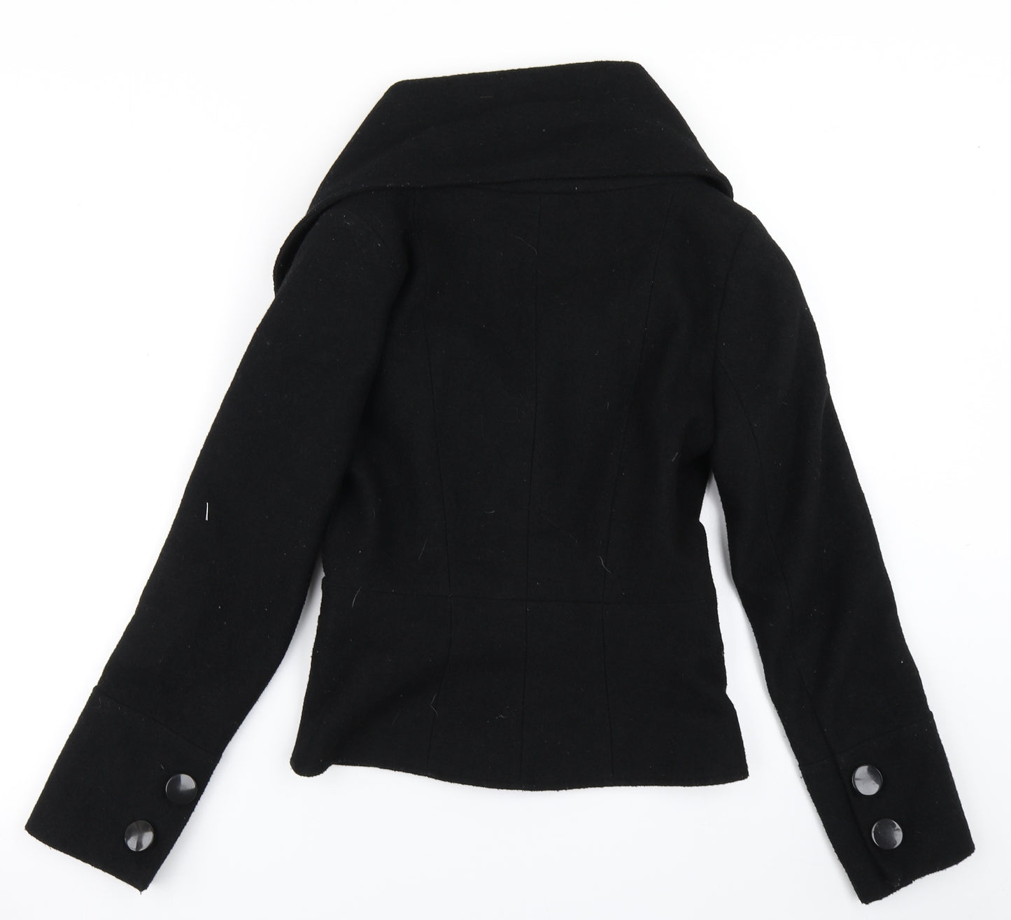 Star by Julien MacDonald Womens Black   Overcoat Coat Size 8