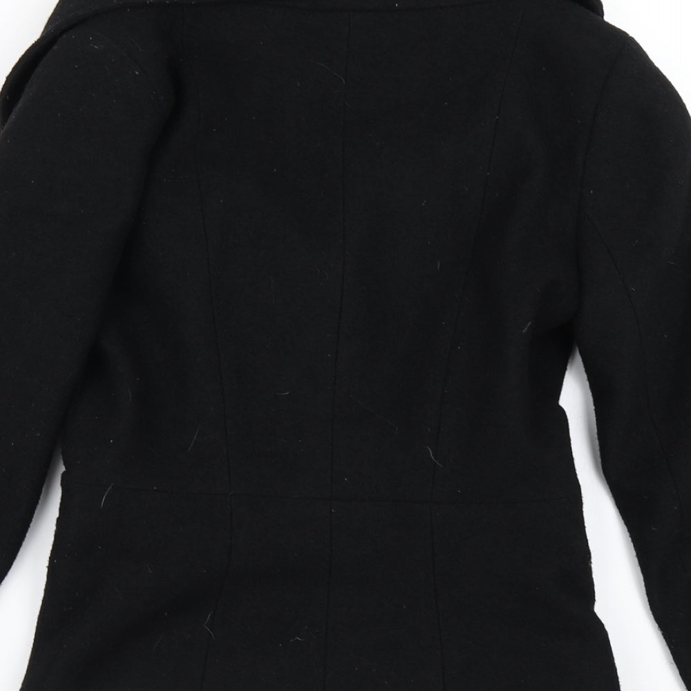 Star by Julien MacDonald Womens Black   Overcoat Coat Size 8