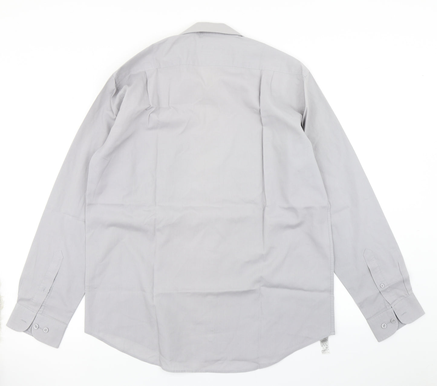 George Mens Grey    Dress Shirt Size 15.5