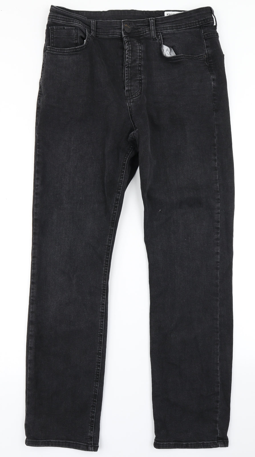 Denim Co Mens Blue  Denim Straight Jeans Size 34 in L30 in