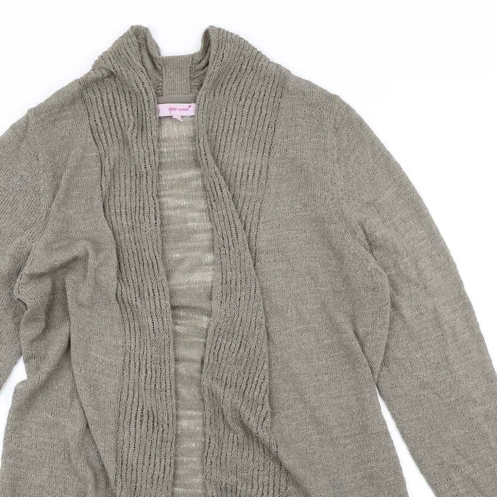 Per Una Womens Brown  Knit Cape Jumper Size 14