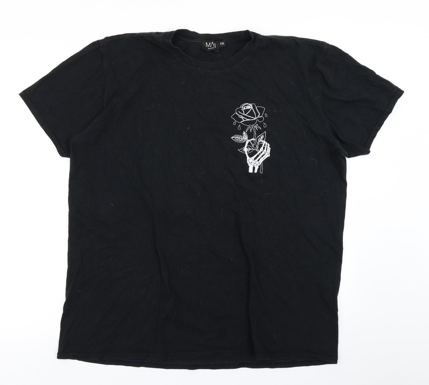 Boohoo Man Mens Black    T-Shirt Size 2XL