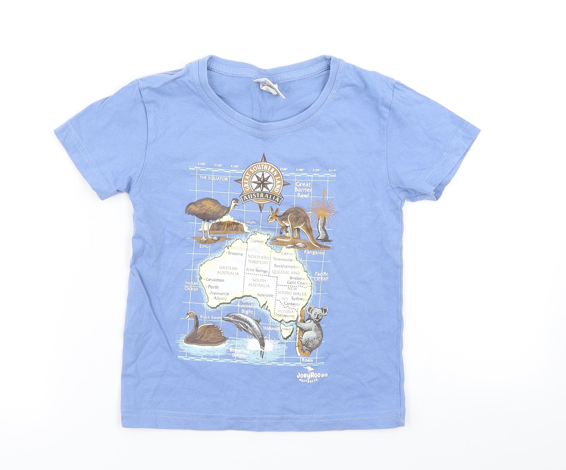 Joey Roo Boys Blue Basic T-Shirt Size 4 Years - Australia – Preworn