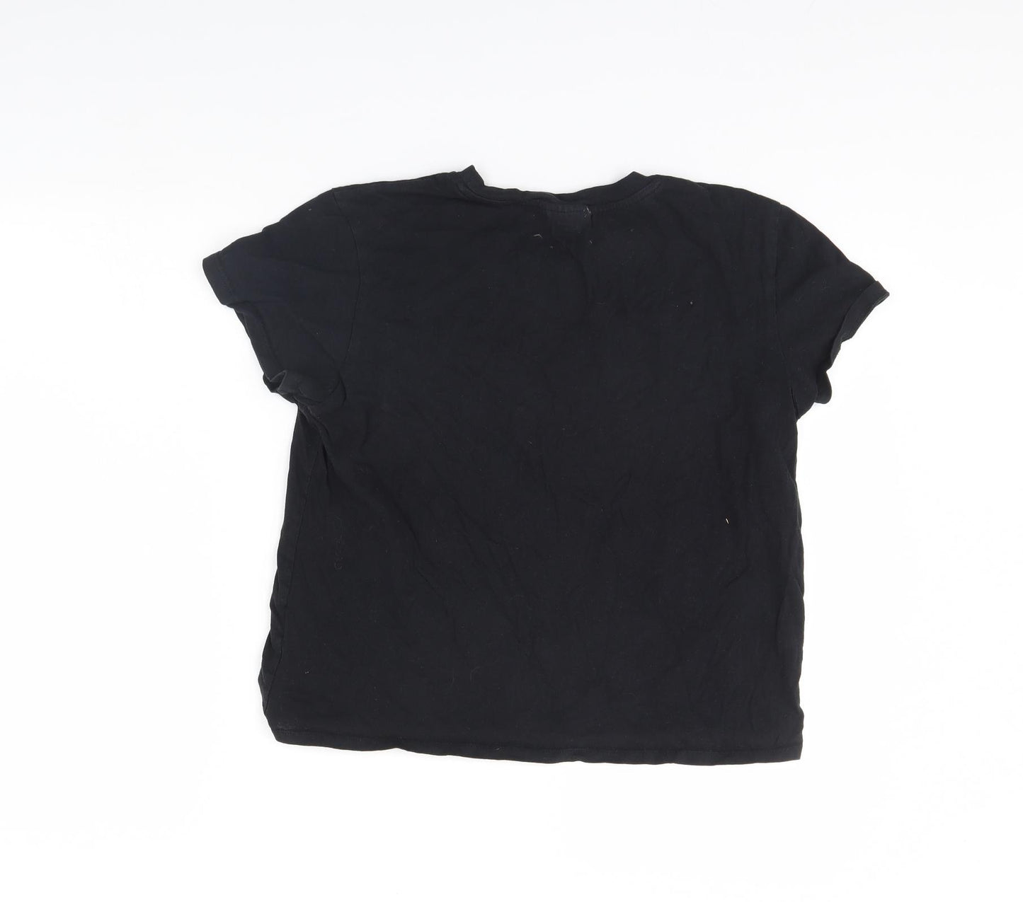 Topshop Womens Black   Basic T-Shirt Size 14