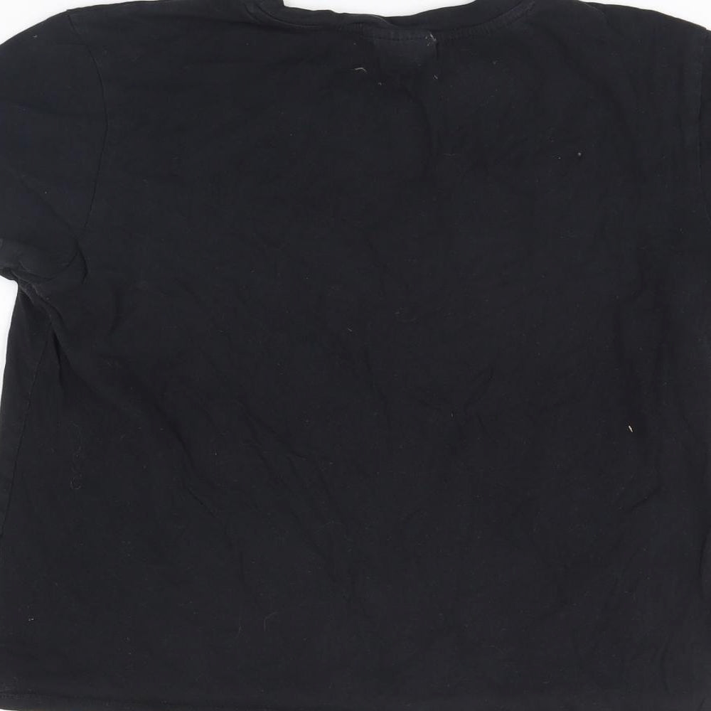 Topshop Womens Black   Basic T-Shirt Size 14