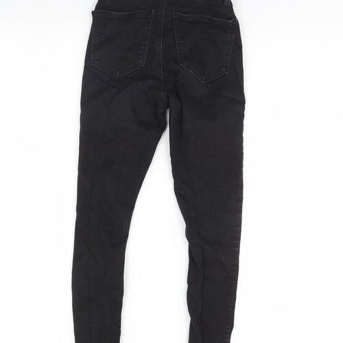 Topshop Womens Black  Denim Skinny Jeans Size 28 L26 in