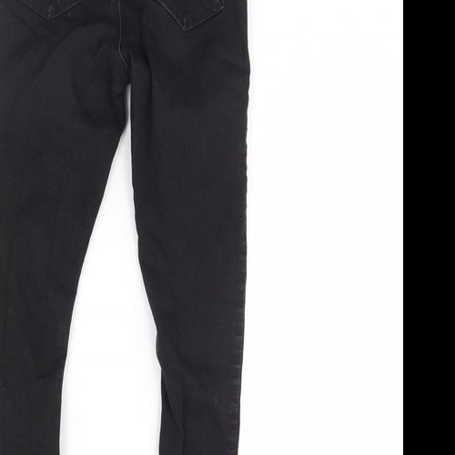 Topshop Womens Black  Denim Skinny Jeans Size 28 L26 in
