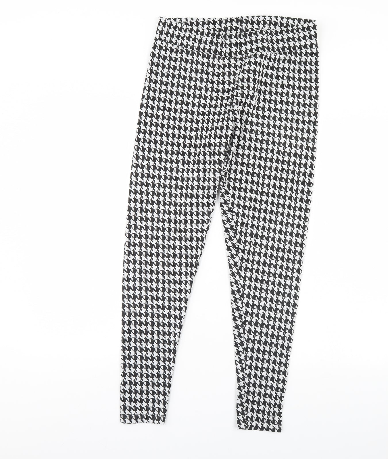 Atmosphere Womens Black Herringbone  Capri Leggings Size 12 L29 in