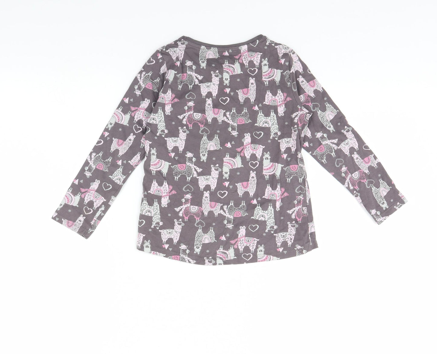 F&F Girls Brown Animal Print  Basic T-Shirt Size 5 Years