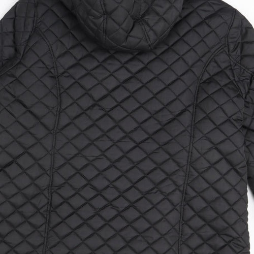Julipa Womens Black   Rain Coat Coat Size 18
