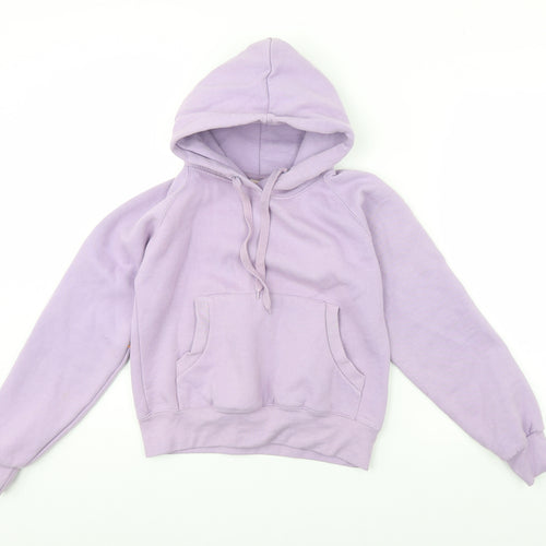 Lady Fit Hood Womens Purple   Pullover Hoodie Size S