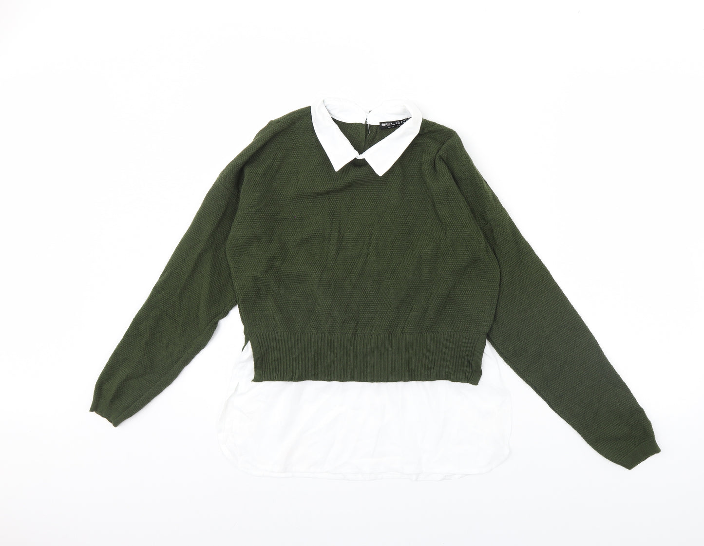 Select Womens Green   Pullover Jumper Size 10