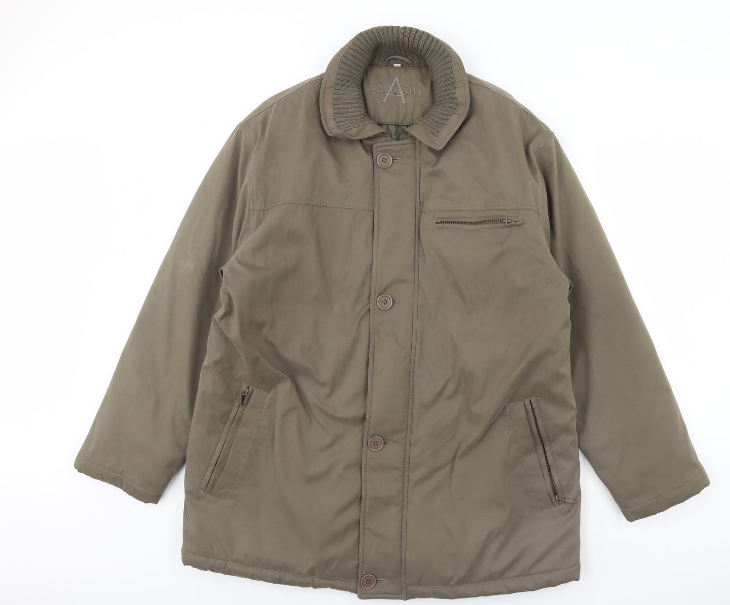 aldon Mens Green   Rain Coat Coat Size M