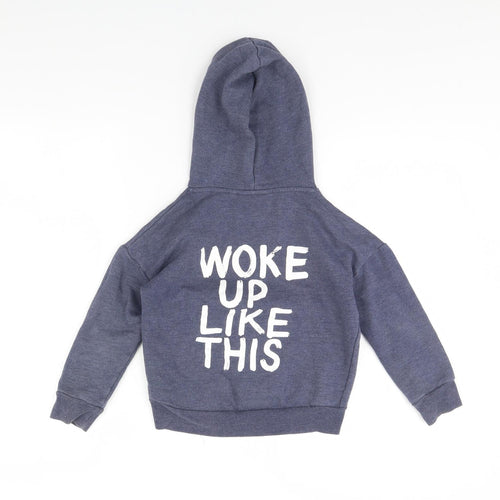 Outfit Boys Blue   Pullover Hoodie Size 7 Years  - Woke up like this