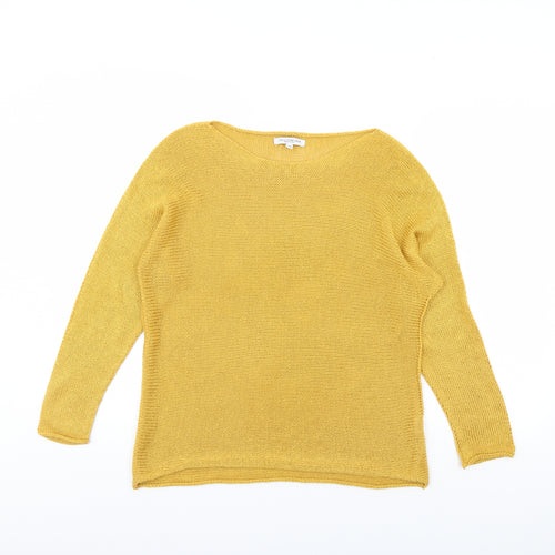 Collezione Womens Yellow   Pullover Jumper Size S