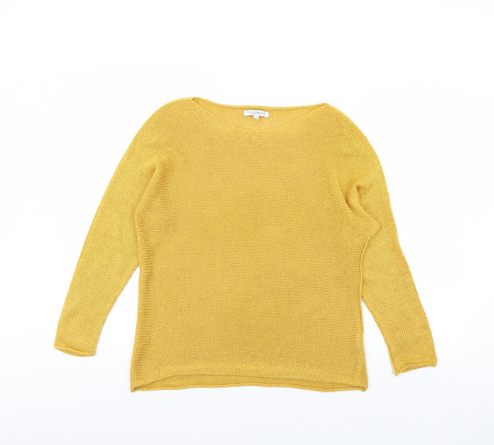 Collezione Womens Yellow Pullover Jumper Size S