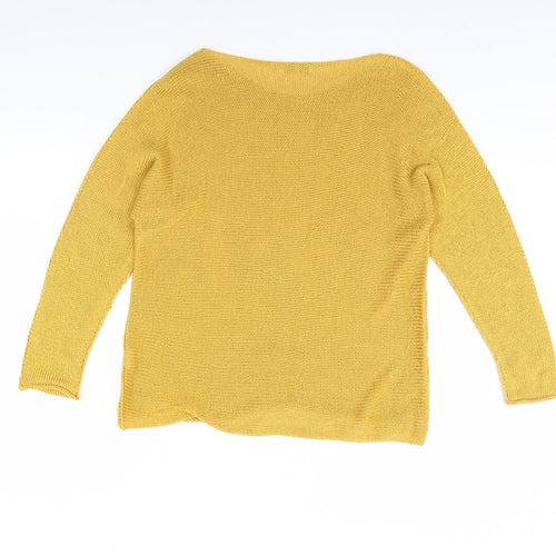Collezione Womens Yellow   Pullover Jumper Size S