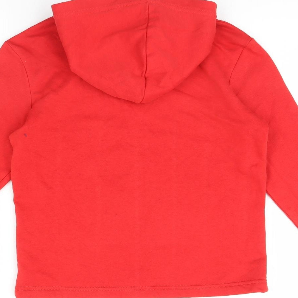 H&M Girls Red   Pullover Hoodie Size 8 Years  - christmas