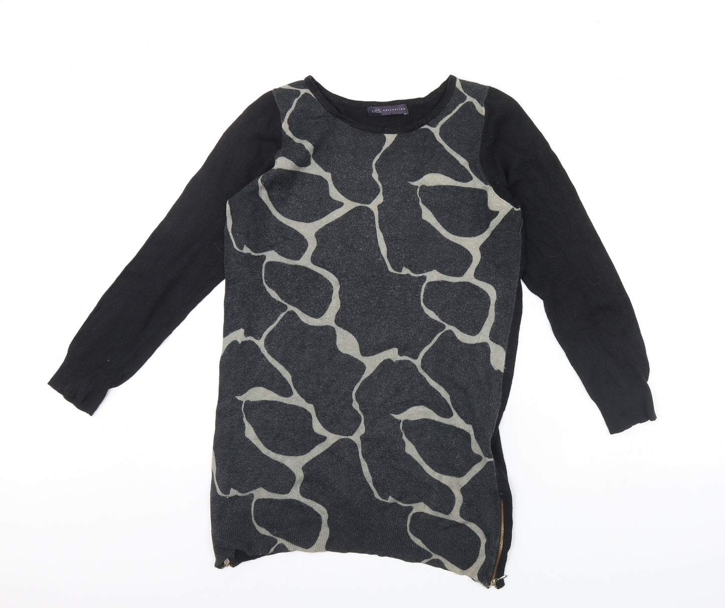 M&S Womens Black   Pullover Jumper Size 12