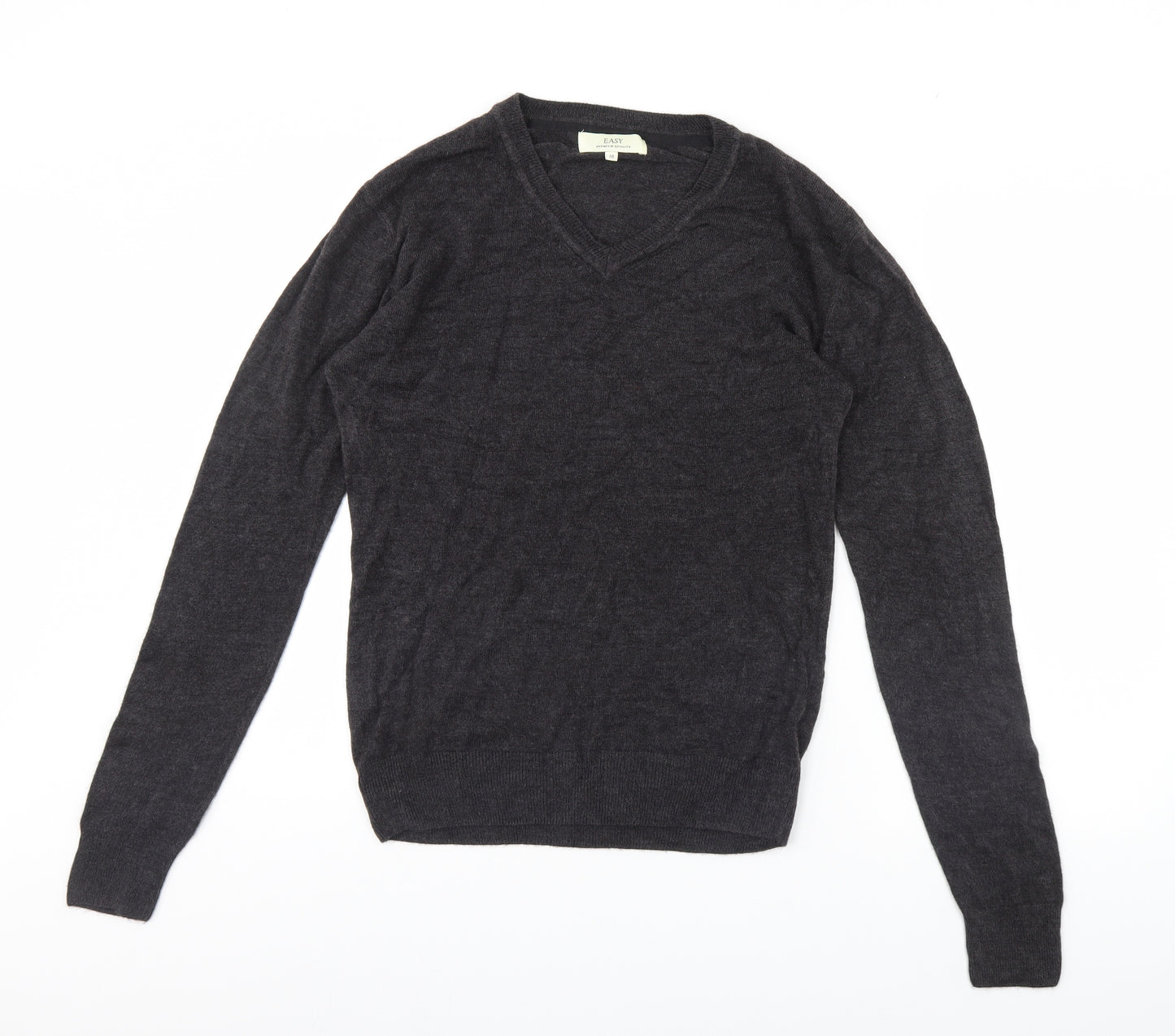 Easy Mens Grey   Pullover Jumper Size M