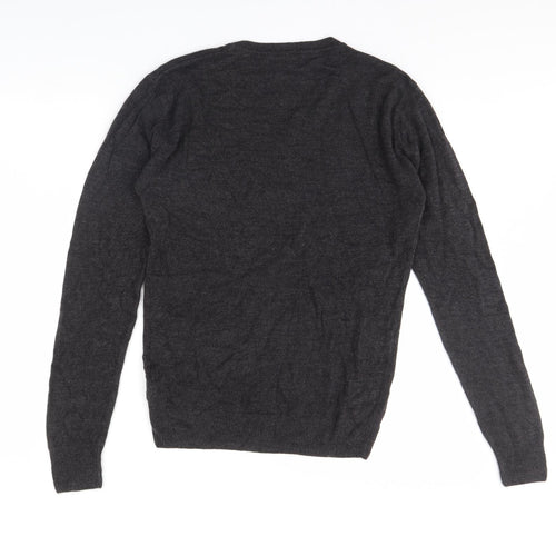 Easy Mens Grey   Pullover Jumper Size M
