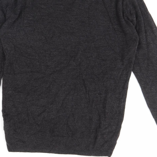 Easy Mens Grey   Pullover Jumper Size M