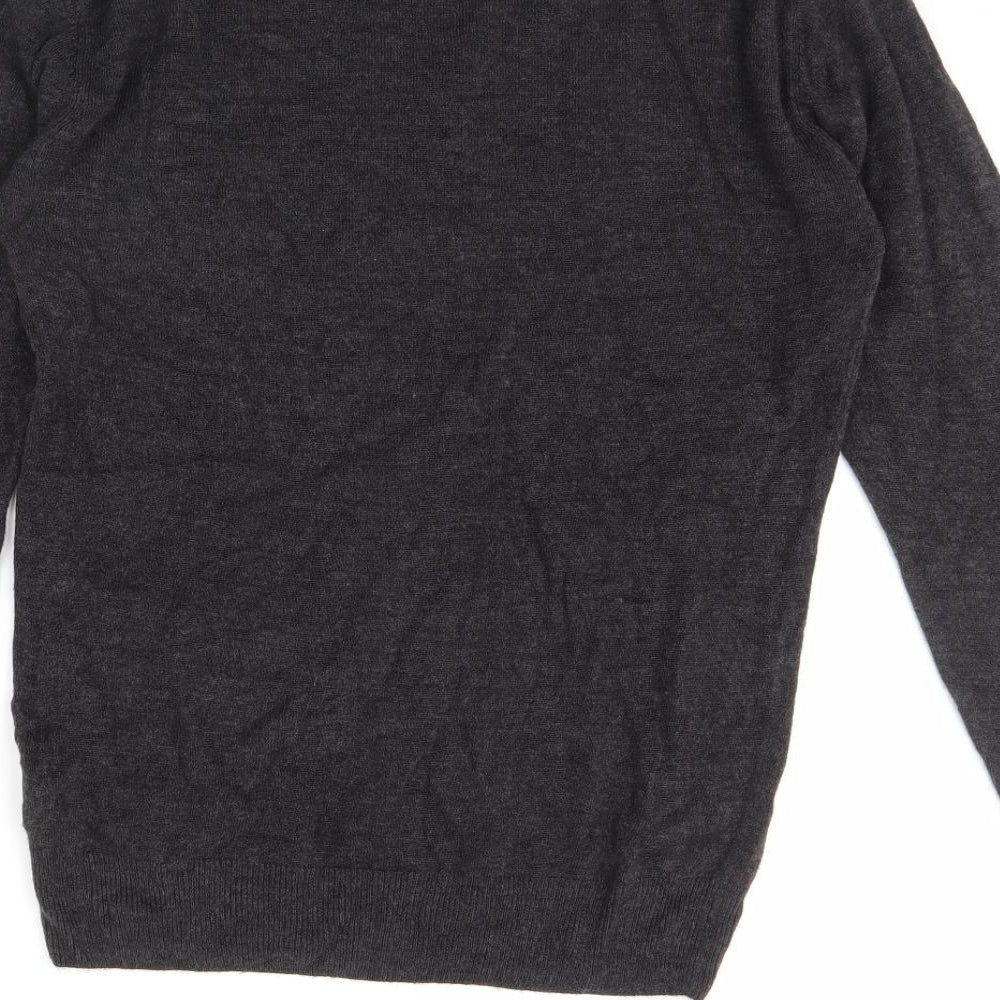 Easy Mens Grey   Pullover Jumper Size M