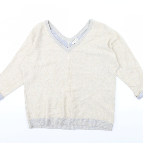 Monsoon Womens Beige   Pullover Jumper Size L