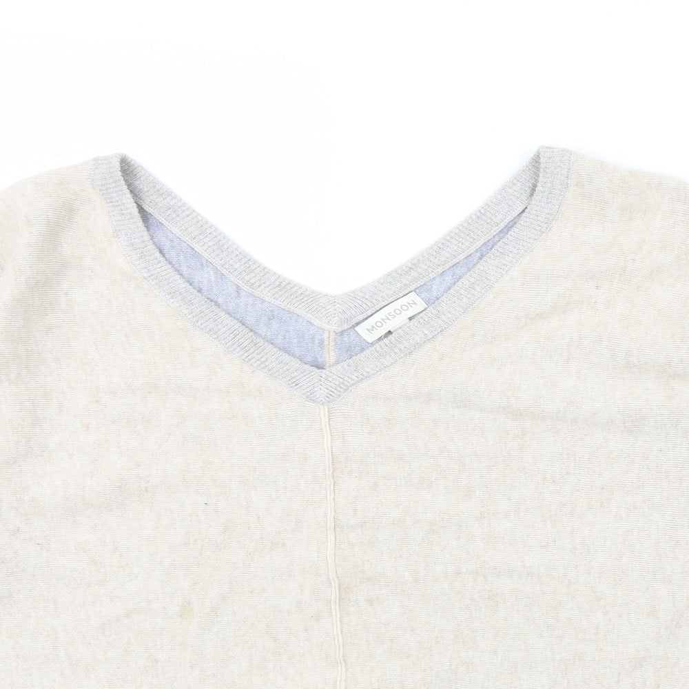 Monsoon Womens Beige   Pullover Jumper Size L