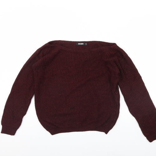 Missguided Womens Red   Pullover Jumper Size S