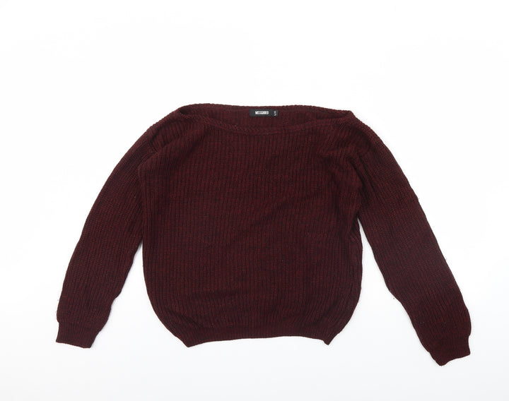 Missguided Womens Red   Pullover Jumper Size S