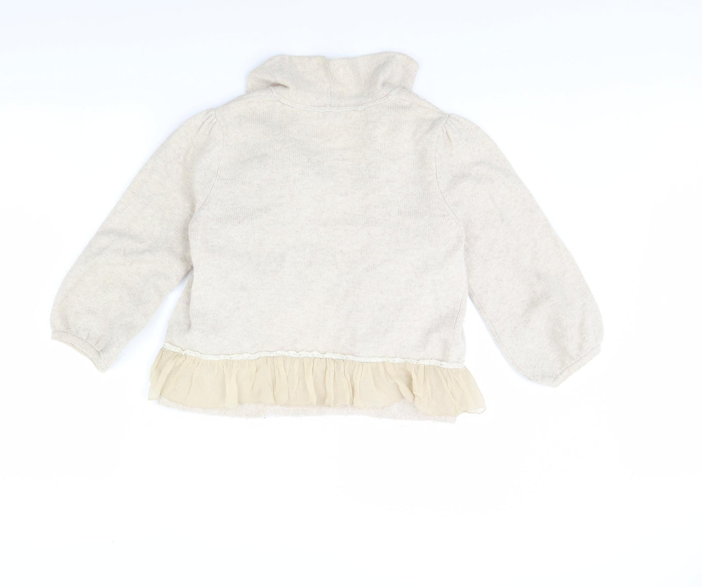 rocha john rocha Womens Beige   Cardigan Jumper Size 14