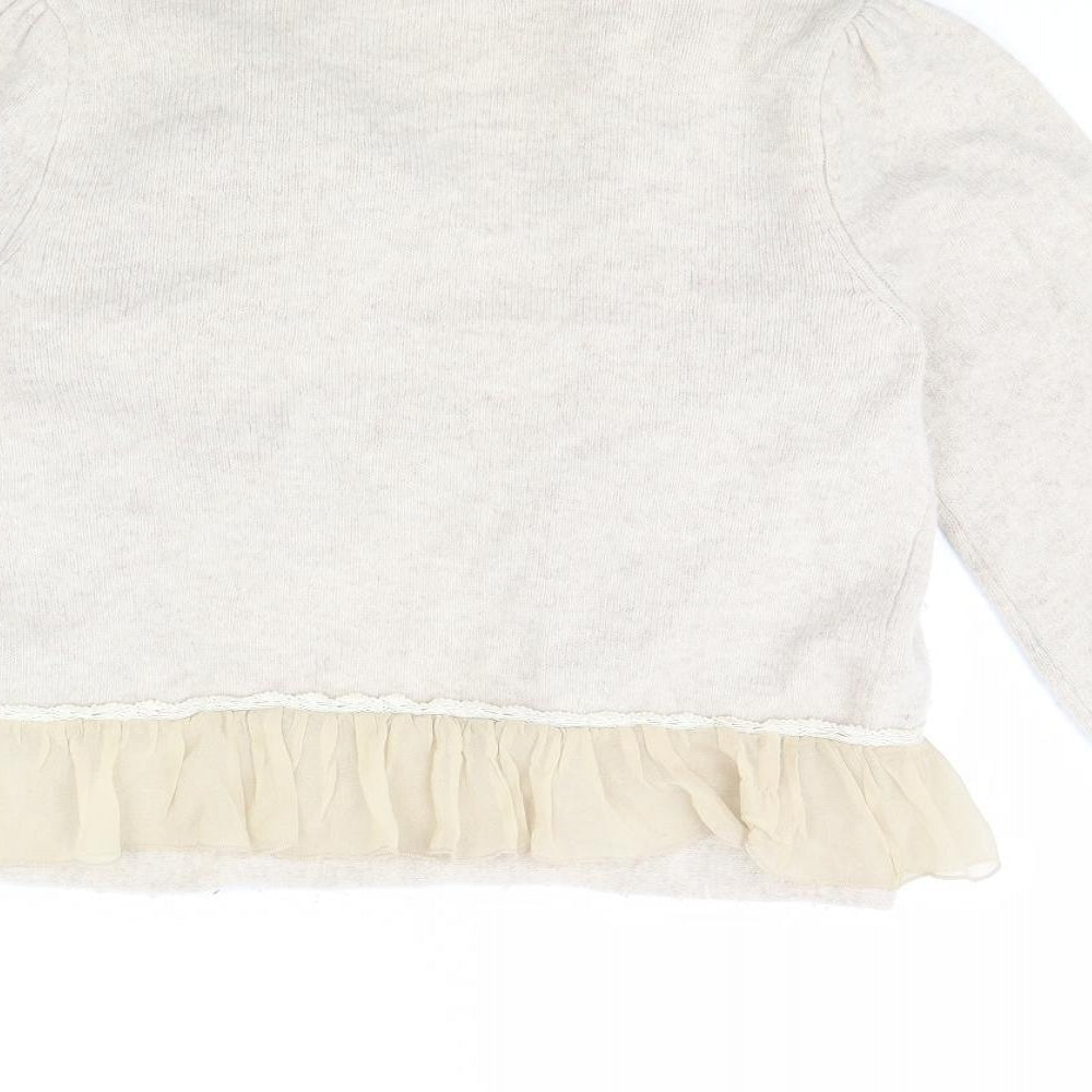 rocha john rocha Womens Beige   Cardigan Jumper Size 14